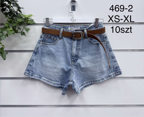 Szorty damskie jeans Roz XS-XL, 1 Kolor .Paczka 10 szt